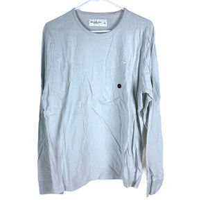 Abercrombie & Fitch Light Gray Long Sleeve Sweatshirt Large